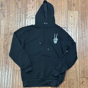 Black Graphic Hoodie